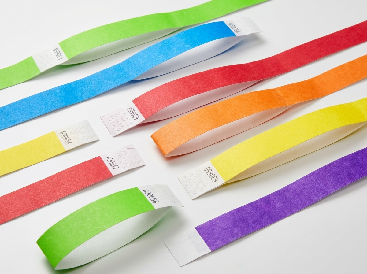 Förhandsvisning av ett korrektur för ett personaliserat armband med logotyp, text och sekventiell numrering